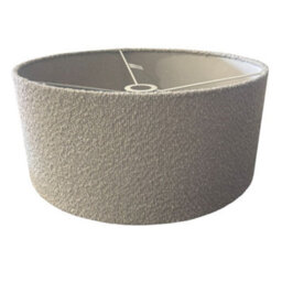 CGC Lighting Cgc Petra 45Cm Large Grey Boucle Ceiling Or Table Lamp Shade - thumbnail 5