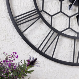 Charles Bentley Stanwick Indoor Outdoor Round Skeleton Wall Clock 90Cm - thumbnail 4