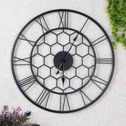 Charles Bentley Stanwick Indoor Outdoor Round Skeleton Wall Clock 90Cm - thumbnail 2