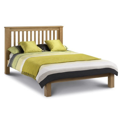 Ashfield Premium Shaker Style Oak Bed Frame - Low Foot End - King Size 5Ft (150Cm)