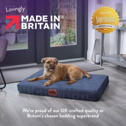 Anti-Anxiety Blue Pet Bed For Dogs - Slumberdown Orthopaedic & Washable, Large - thumbnail 8