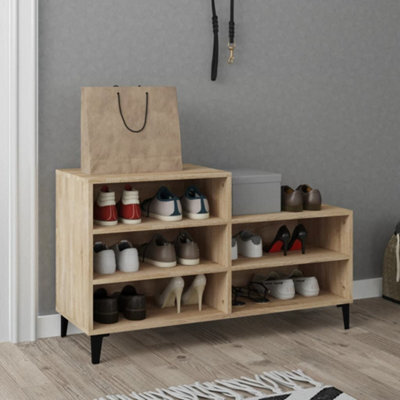 Walplus Shoe Cabinet Sonoma Oak 102X36X60 Cm Engineered Wood - image 1