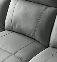 SC FURNITURE LIMITED Dark Grey Genuine Leather Reclining 3 Seater + 2 Reclining Armchairs - Aberino - thumbnail 4