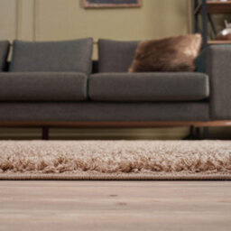 The Rugs Beige Soft Plain Design Fluffy Shaggy Rugs And Runners High Pile Living Room Kitchen Hallway 380 - thumbnail 5