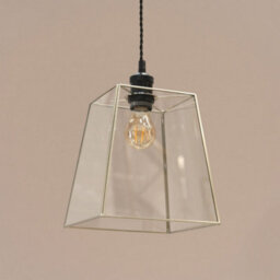 Valuelights Susie Pair Of - Chrome Metal And Clear Glass Lantern Easy Fit Ceiling Light Shade And Bulbs (D)18Cm - thumbnail 2