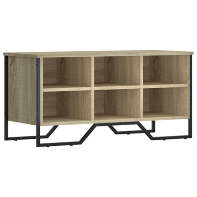 Berkfield Elegant Shoe Cabinet Sonoma Oak 90X38X45.5 Cm Engineered Wood