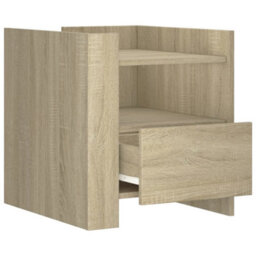 Berkfield Bedside Cabinet Sonoma Oak 45X50X50 Cm Engineered Wood - thumbnail 7