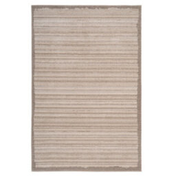 Loomed Neutral Beige Distressed Striped Soft Living Area Rug 160X230Cm - thumbnail 5