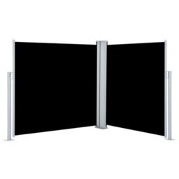 Walplus Retractable Side Awning Garden Sun Shade Canopy Gazebo For Back Door, Porch, Patio Black 100X600 Cm - thumbnail 2