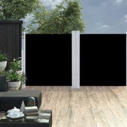 Walplus Retractable Side Awning Garden Sun Shade Canopy Gazebo For Back Door, Porch, Patio Black 100X600 Cm - thumbnail 3