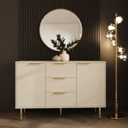 Azariah Large Sideboard Chest Ivory