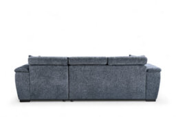 Corner Sofa Bed With Storage In Pale Blue Chenille Fabric 2C1 Sofabed - thumbnail 7