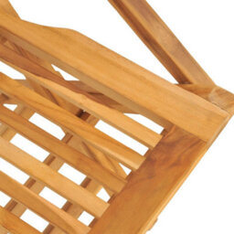 Berkfield 5 Piece Garden Dining Set Solid Wood Teak - thumbnail 5