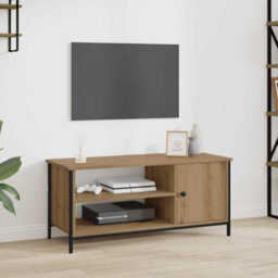 Berkfield Tv Cabinet Artisan Oak 100 X 40 X 45 Cm Engineered Wood - thumbnail 1