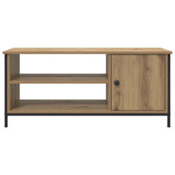 Berkfield Tv Cabinet Artisan Oak 100 X 40 X 45 Cm Engineered Wood - thumbnail 6