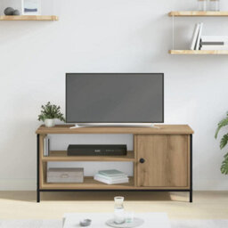 Berkfield Tv Cabinet Artisan Oak 100 X 40 X 45 Cm Engineered Wood - thumbnail 4
