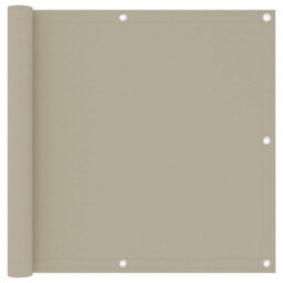 Berkfield Balcony Screen Beige 90X300 Cm Oxford Fabric - thumbnail 1
