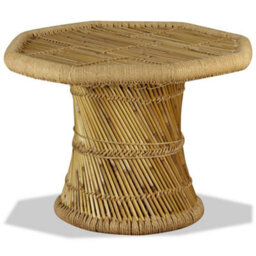 Berkfield Durable Coffee Table Bamboo Octagon 60X60X45 Cm - thumbnail 5