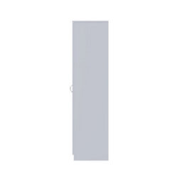 Fwstyle 3 Door Triple Mirrored Wardrobe Grey Gloss Scratch Resistant Bedroom Furniture - thumbnail 8