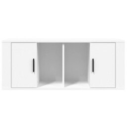 Berkfield Sturdy Tv Cabinet White 100X35X40 Cm Engineered Wood - thumbnail 5
