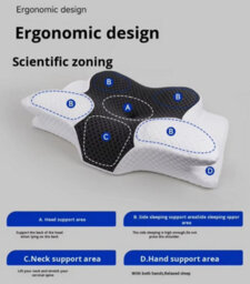 Ergonomic Memory Foam Pillow For Cervical Neck Shoulder Orthopedic Pain Relief - thumbnail 5