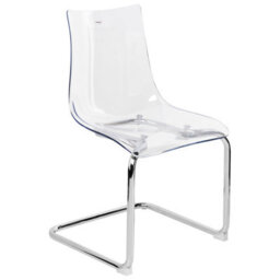 Beliani Set Of 2 Marshall Cantilever Dining Chairs, Transparent - thumbnail 4