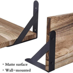 4 Piece Home Thick Floating Shelves Wall Mounted Storage Wooden Display Shelf - thumbnail 5
