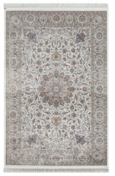MiHOMEUK Minyatur Premium Quality V377A White Abstract Modern Turkish Area Rug - 120 X 180 Cm - thumbnail 1
