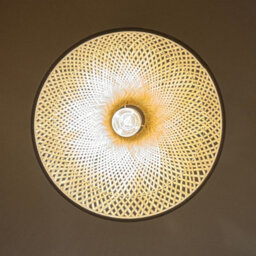 CGC Interiors Cgc Calista Bamboo Easy Fit Hand Made Lampshade - thumbnail 8