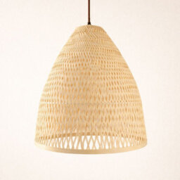 CGC Interiors Cgc Calista Bamboo Easy Fit Hand Made Lampshade - thumbnail 1
