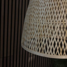 CGC Interiors Cgc Calista Bamboo Easy Fit Hand Made Lampshade - thumbnail 7