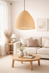 CGC Interiors Cgc Calista Bamboo Easy Fit Hand Made Lampshade - thumbnail 4