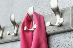 B2C Coat Hat Hooks Twin Robe Door Dress Bathroom Towel Bag Wall Hanger Aluminium Toledo A - thumbnail 2