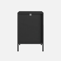 Sweeek - Bedside Table Industrial-Style Steel Soho Black 35X35X52 Cm - thumbnail 4