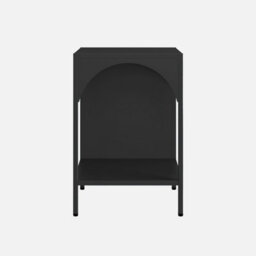 Sweeek - Bedside Table Industrial-Style Steel Soho Black 35X35X52 Cm - thumbnail 3