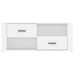 Berkfield Classic Tv Cabinet White 100X35X40 Cm Engineered Wood - thumbnail 6