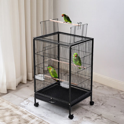 Thehotsale Open Play Top Metal Pet Bird Cage With Casters 48Cm W X 48Cm D X 77Cm H - image 1