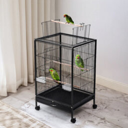 Thehotsale Open Play Top Metal Pet Bird Cage With Casters 48Cm W X 48Cm D X 77Cm H - thumbnail 1