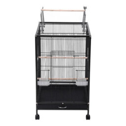Thehotsale Open Play Top Metal Pet Bird Cage With Casters 48Cm W X 48Cm D X 77Cm H - thumbnail 4