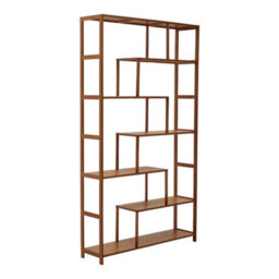 Thehotsale 7-Tier Wooden Freestanding Bookcase Brown - thumbnail 3