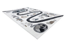 RugsX Carpet Fun Route For Children, Street, Animals Cream 160X220 Cm - thumbnail 3