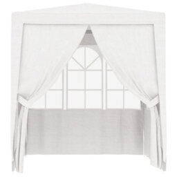 Walplus Professional Party Tent Garden Gazebo Canopy With Side Walls 2X2 M White 90 G/mâ² - thumbnail 2