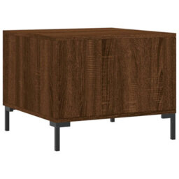 Berkfield Coffee Table Brown Oak 50X50X40 Cm Engineered Wood - thumbnail 8