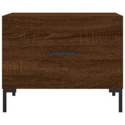 Berkfield Coffee Table Brown Oak 50X50X40 Cm Engineered Wood - thumbnail 5