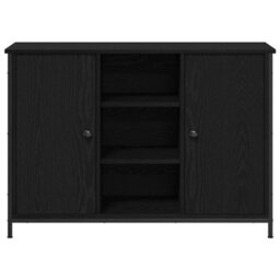 Walplus Sideboard Black Oak 100 X 35 X 70 Cm Engineered Wood - thumbnail 6