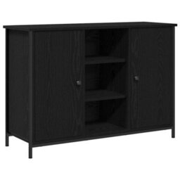 Walplus Sideboard Black Oak 100 X 35 X 70 Cm Engineered Wood - thumbnail 2