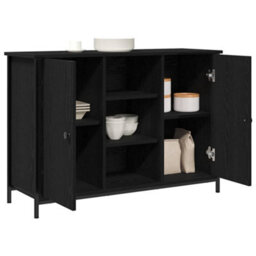 Walplus Sideboard Black Oak 100 X 35 X 70 Cm Engineered Wood - thumbnail 3