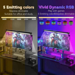 Led Desk Lamp Monitor Light Bar Rgb Double Sided For Work Study Gaming - thumbnail 6