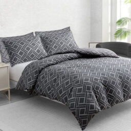 Lazzaro Portal Luxury Microfibre Single Duvet Cover Set Ultrasoft Durable Easy Care With Zipper Closure - thumbnail 1