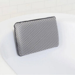 Bathtub Pillow Premium Waterproof Bath Headrest Cushion With 8 Strong Suction Cups Soft Spa Pillow For Neck Support Grey - thumbnail 4